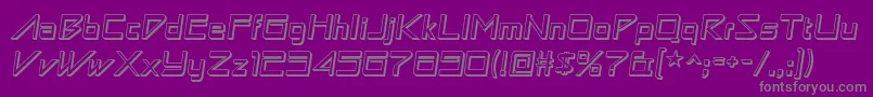 AstronboywonderRegular Font – Gray Fonts on Purple Background