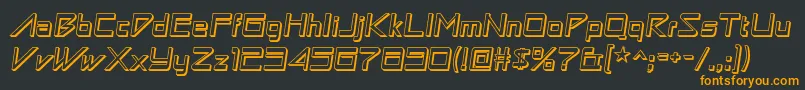 AstronboywonderRegular Font – Orange Fonts on Black Background