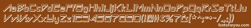 AstronboywonderRegular Font – White Fonts on Brown Background