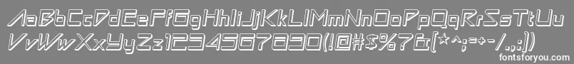 AstronboywonderRegular Font – White Fonts on Gray Background