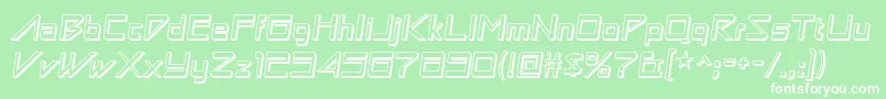 AstronboywonderRegular Font – White Fonts on Green Background