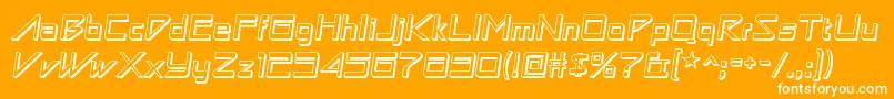 AstronboywonderRegular Font – White Fonts on Orange Background