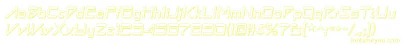 AstronboywonderRegular-Schriftart – Gelbe Schriften