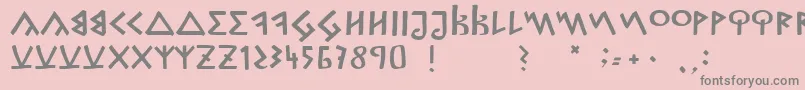 CapitalisGoreanis Font – Gray Fonts on Pink Background