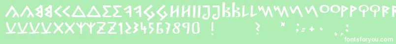 CapitalisGoreanis Font – White Fonts on Green Background