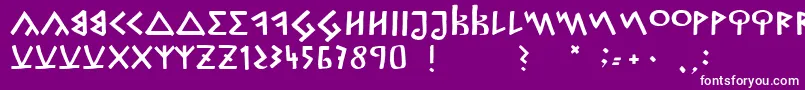 CapitalisGoreanis Font – White Fonts on Purple Background
