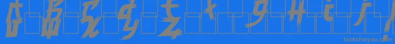 Шрифт MangaStyle – серые шрифты на синем фоне