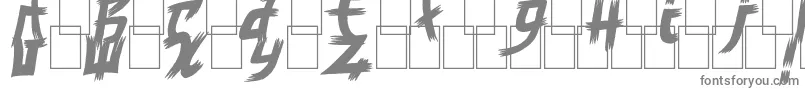 MangaStyle-fontti – harmaat kirjasimet valkoisella taustalla