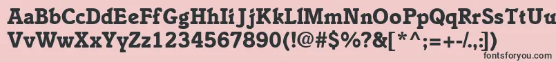 EnsemblesskBold Font – Black Fonts on Pink Background