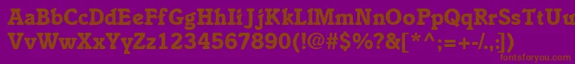 EnsemblesskBold Font – Brown Fonts on Purple Background