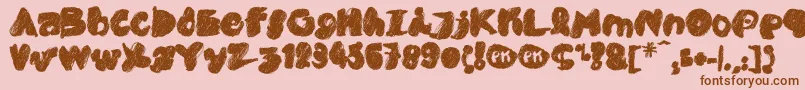 PkCobra Font – Brown Fonts on Pink Background