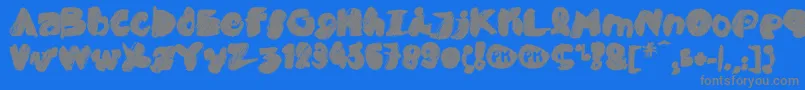 PkCobra Font – Gray Fonts on Blue Background