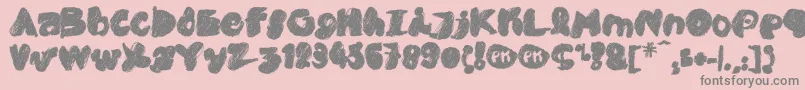 PkCobra Font – Gray Fonts on Pink Background