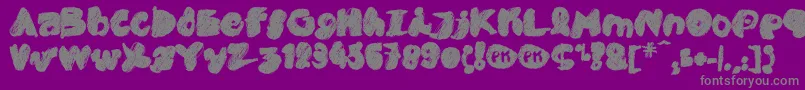 PkCobra Font – Gray Fonts on Purple Background