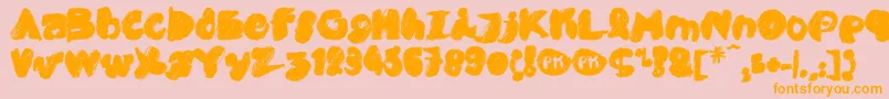 PkCobra Font – Orange Fonts on Pink Background