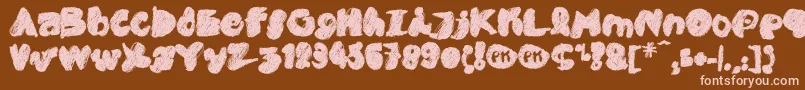 PkCobra Font – Pink Fonts on Brown Background