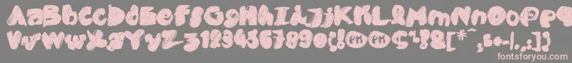 PkCobra Font – Pink Fonts on Gray Background