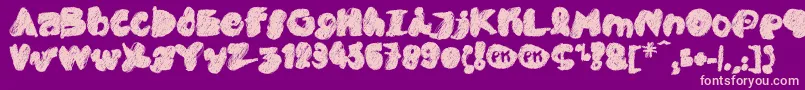 PkCobra Font – Pink Fonts on Purple Background