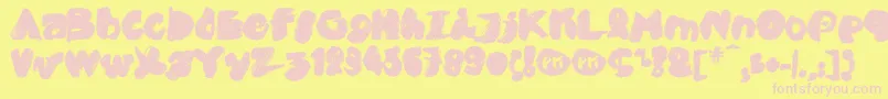PkCobra Font – Pink Fonts on Yellow Background
