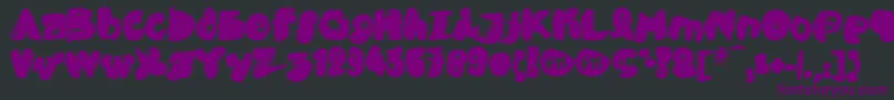 PkCobra Font – Purple Fonts on Black Background