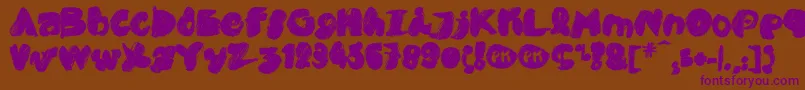 PkCobra Font – Purple Fonts on Brown Background