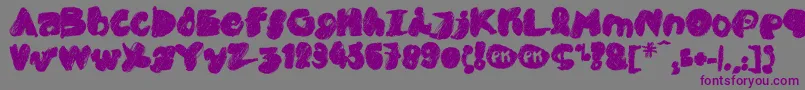 PkCobra Font – Purple Fonts on Gray Background