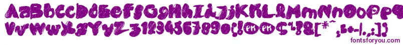 PkCobra Font – Purple Fonts on White Background