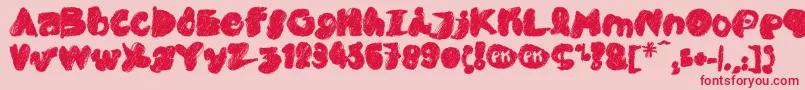 PkCobra Font – Red Fonts on Pink Background