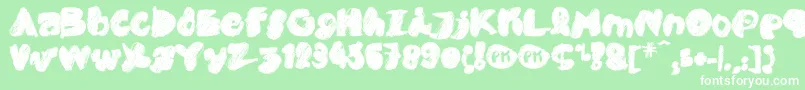 PkCobra Font – White Fonts on Green Background