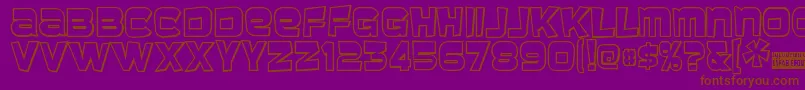 Baveuse3D Font – Brown Fonts on Purple Background