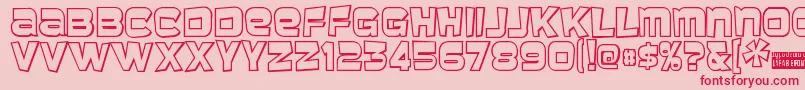 Baveuse3D Font – Red Fonts on Pink Background