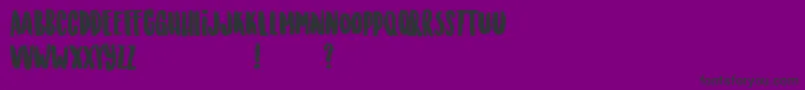 SunriseInternationalDemo Font – Black Fonts on Purple Background