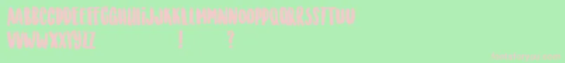 SunriseInternationalDemo Font – Pink Fonts on Green Background