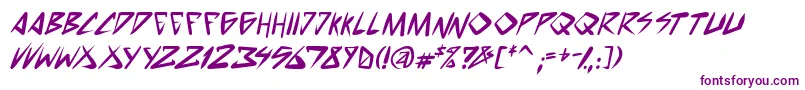 SpacePunkBoldItalic Font – Purple Fonts