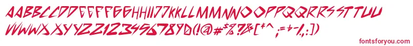 SpacePunkBoldItalic Font – Red Fonts