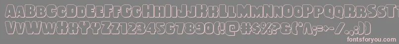 Шрифт Rubberboy3D – розовые шрифты на сером фоне