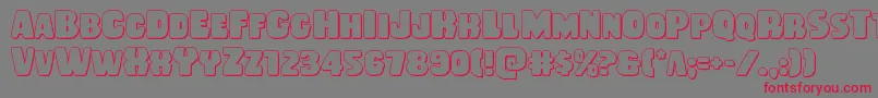 Rubberboy3D Font – Red Fonts on Gray Background