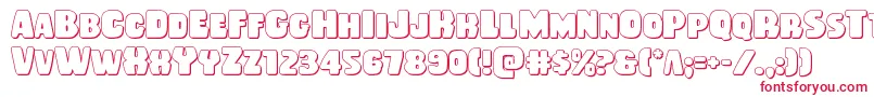 フォントRubberboy3D – 赤い文字