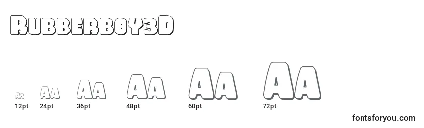 Rubberboy3D Font Sizes