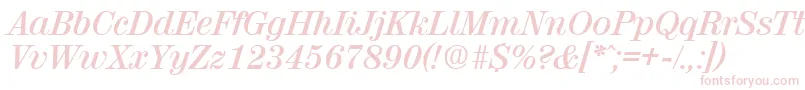 ValenciaDemiboldita Font – Pink Fonts on White Background