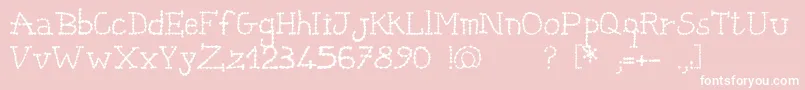 Catena Font – White Fonts on Pink Background