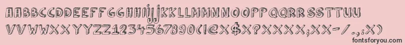 DkCulDeSac Font – Black Fonts on Pink Background