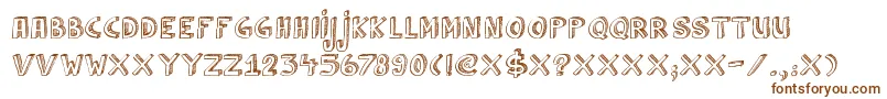 DkCulDeSac-Schriftart – Braune Schriften