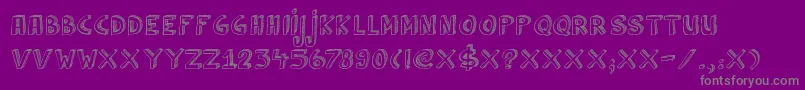Weitere Informationen zur DkCulDeSac-Schriftart DkCulDeSac-Schriftart – Graue Schriften auf violettem Hintergrund