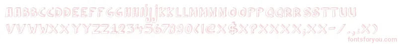DkCulDeSac Font – Pink Fonts on White Background