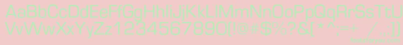 Europec Font – Green Fonts on Pink Background