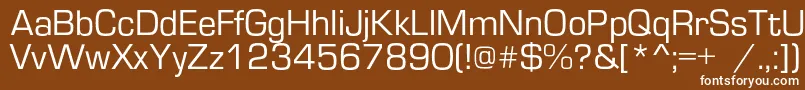 Europec Font – White Fonts on Brown Background