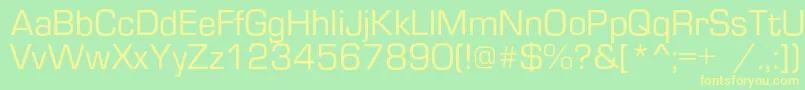 Europec Font – Yellow Fonts on Green Background