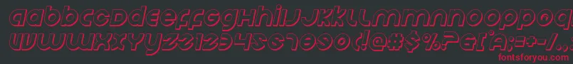 Echostation3Dital Font – Red Fonts on Black Background
