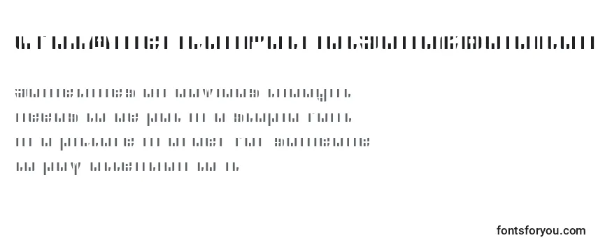 Überblick über die Schriftart Cfb1AmericanPatriotSolid2BoldItalic (65116)